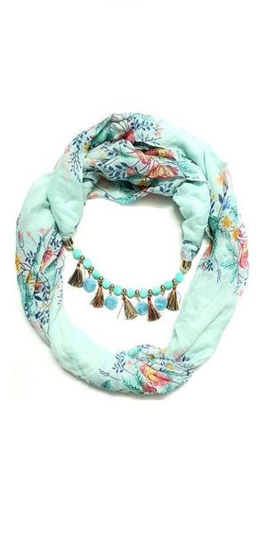 ANNA CREATIONS Printed Viscose Women Scarf, Stole, Fancy Scarf